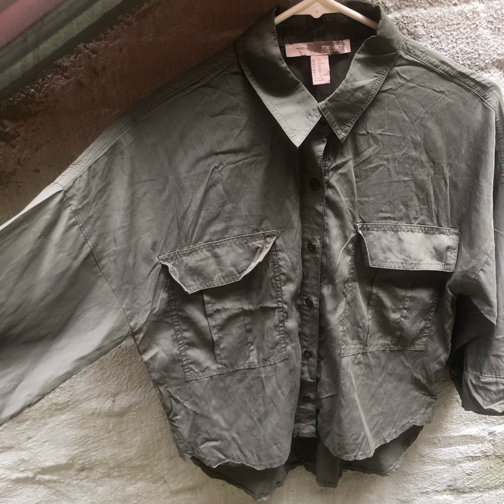 'Forever21' Button Down Shirt - Picture 2 of 5